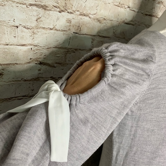 Club Monaco gray wool long sleeves dress sz L - Picture 5 of 11